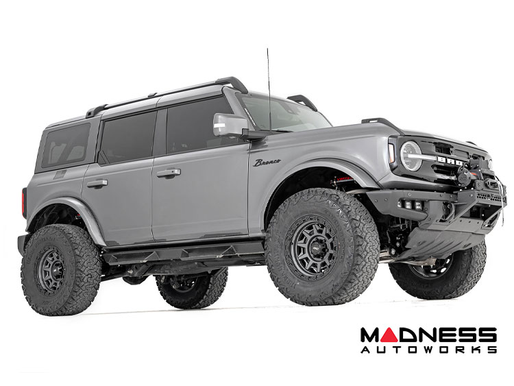 Ford Bronco Custom Wheels (1) - 85 Series - Gunmetal Gray w/ Black Lip - 17 x 9.0 / 6 x 135 / -12 / 4.5" - Rough Country